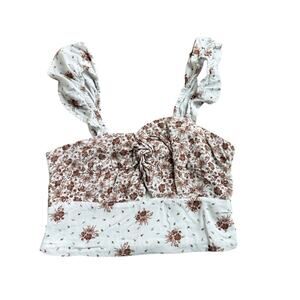 Altr'd State Arabella Floral Crop Top Women's Size Large